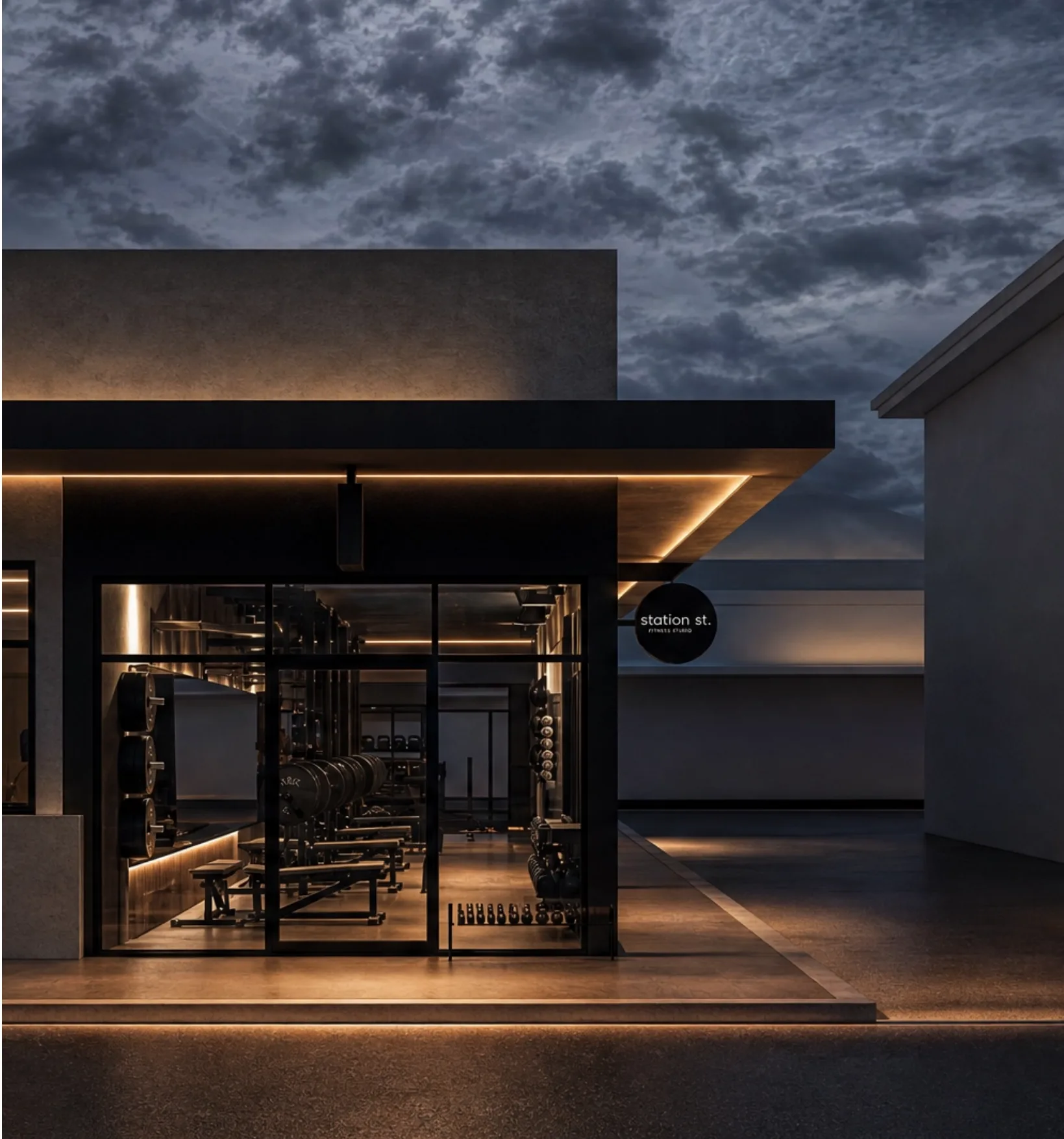 Render of the new Station Street Fitness studio, view 7